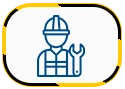 Equipe técnica especializada e mão de obra qualificada